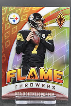 2020 Panini Phoenix Flame Throwers Ben Roethlisberger (#3) 74/75 Yellow Prizm