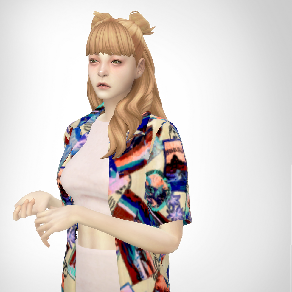 섬네일: cropped set with oversized shirt