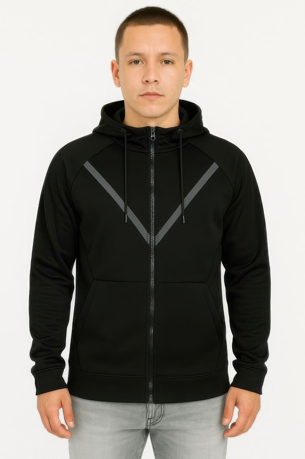Thumbnail: Casual Full Zip Up Hoodie Sweatshirts