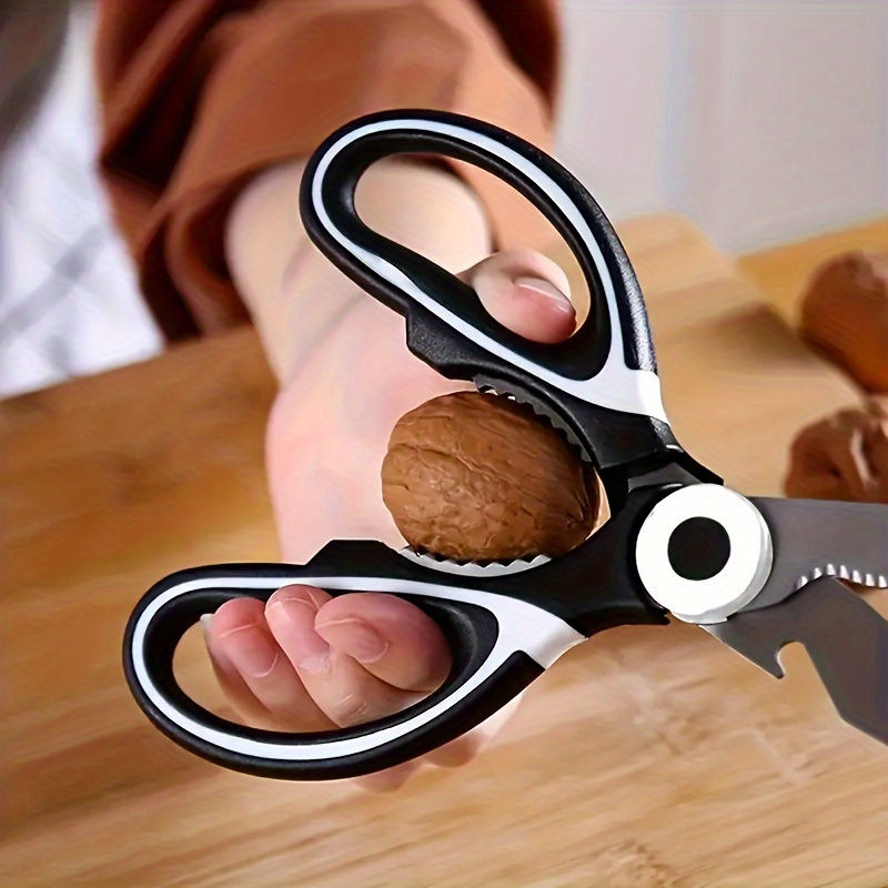 Thumbnail: Heavy duty stainless steel kitchen scissors-multifunctional food scissors, pizza