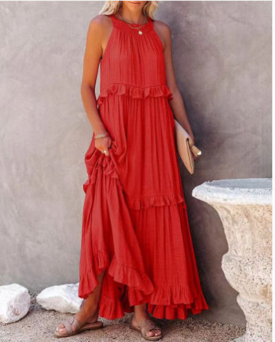 Thumbnail: Lotus leaf edge dresses for women