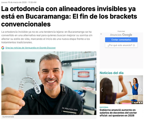 Especialista en Ortodoncia en Bucaramanga - Dr. Mauricio Soto