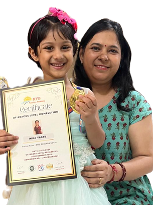 April 2025 Star of the Month at RYG Sunrise Academy in Abacus and Vedic Math