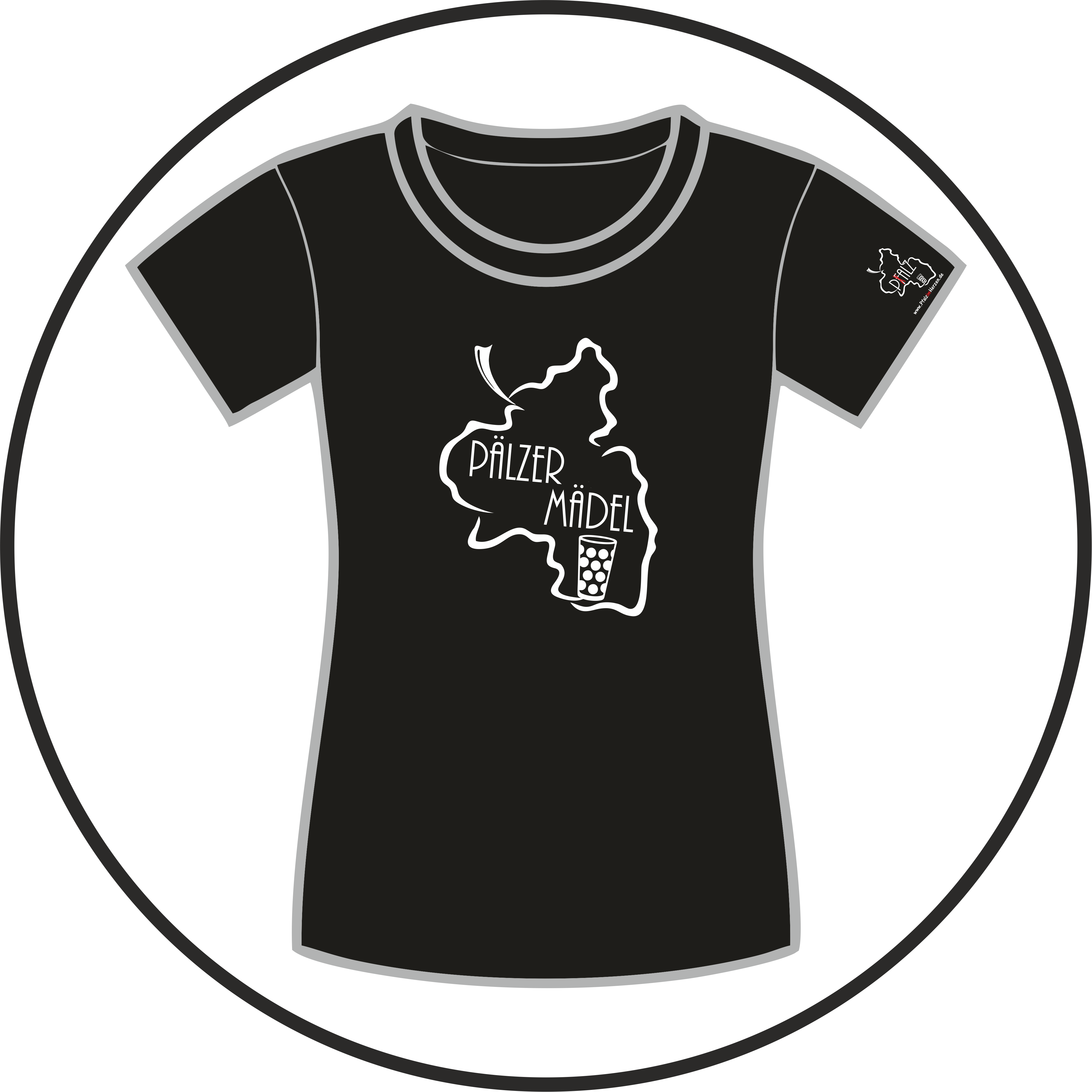 Weintraubenmädel T-Shirt Damen