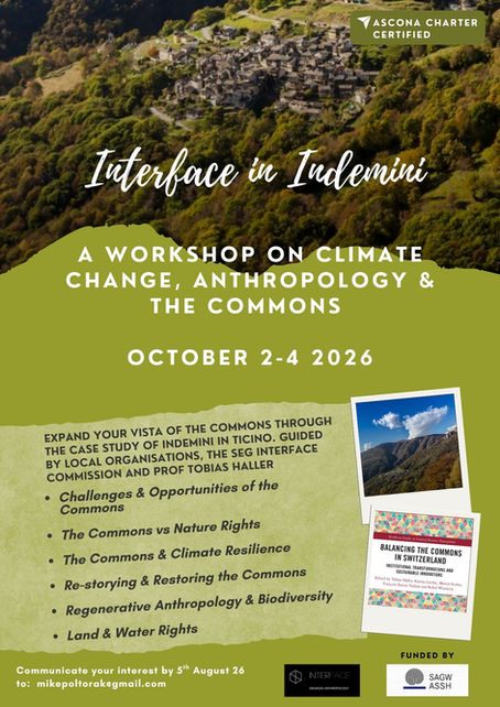 Workshop Call- Interface in INDEMINI-Climate Change, Anthropology and the Commons
