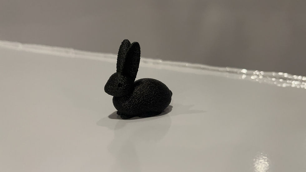 Thumbnail: Miniature Fuzzy Rabbit Figurines - Set of 5