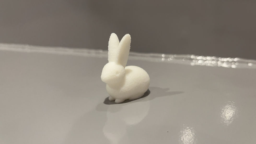 Thumbnail: Miniature Fuzzy Rabbit Figurines - Set of 5