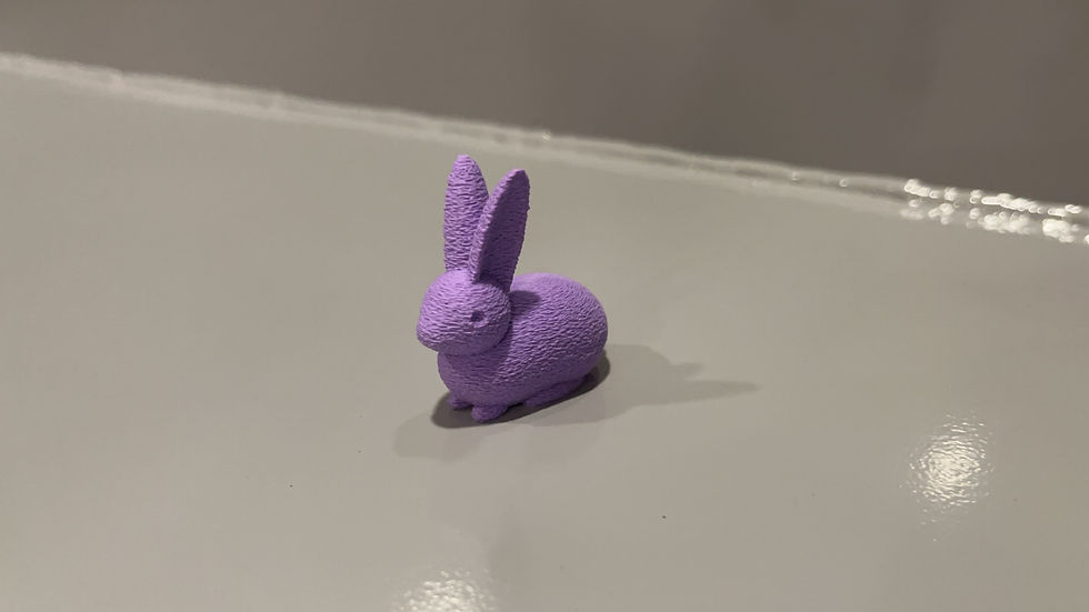 Thumbnail: Miniature Fuzzy Rabbit Figurines - Set of 5