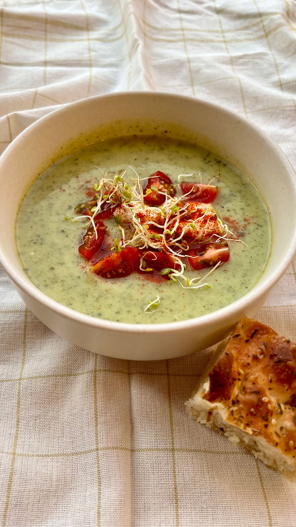 End of Summer Chilled Courgette Soup