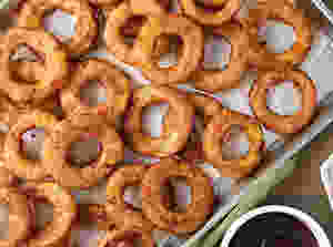 Crunchy jerk-seasoned squash rings