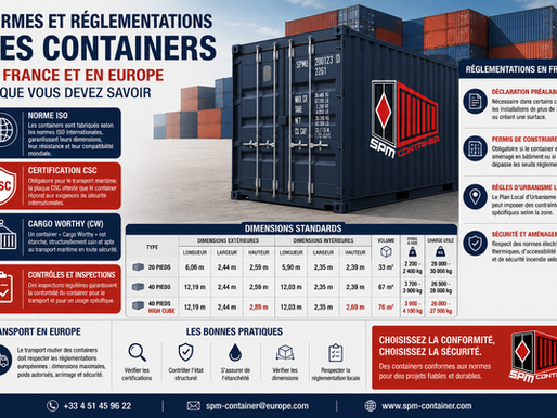 Normes et réglementations des containers en France et en Europe : ce que vous devez savoir