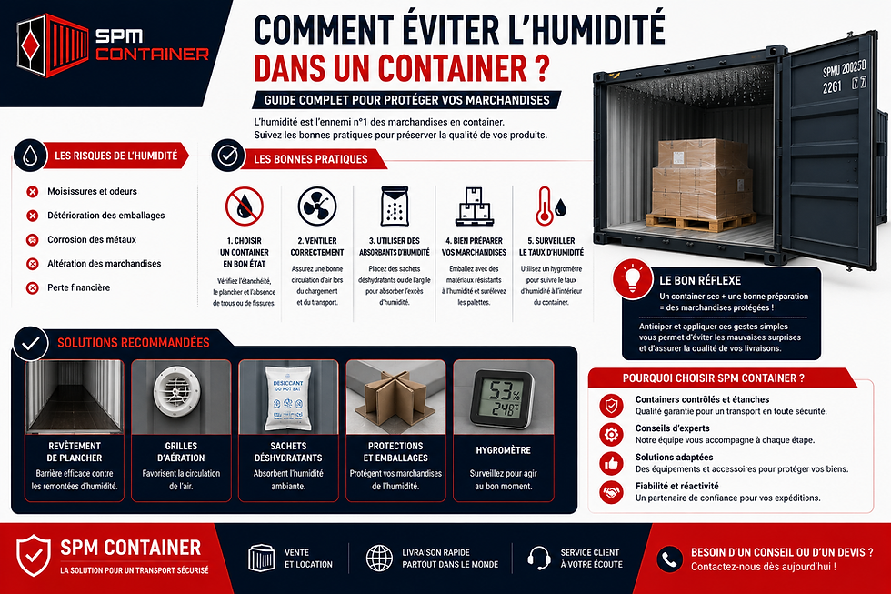 Comment éviter l'humidité dans un container ? Guide complet pour protéger vos marchandises