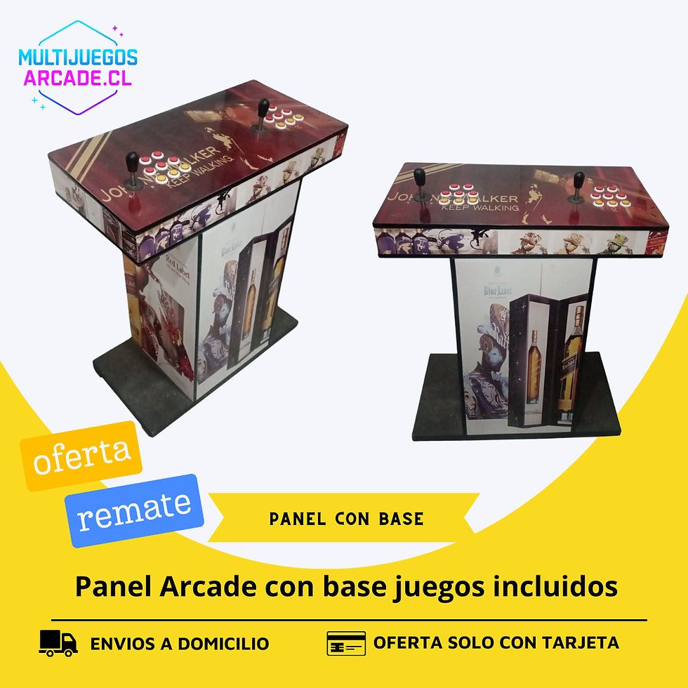 panel arcade  con base rasberry