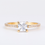 Miniatura: ANILLO COMPROMISO PIEDRA CUADRADA