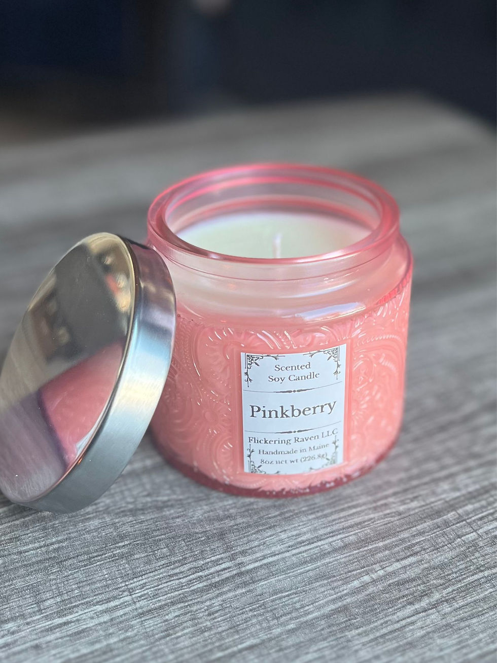 pinkberry scented soy candle
