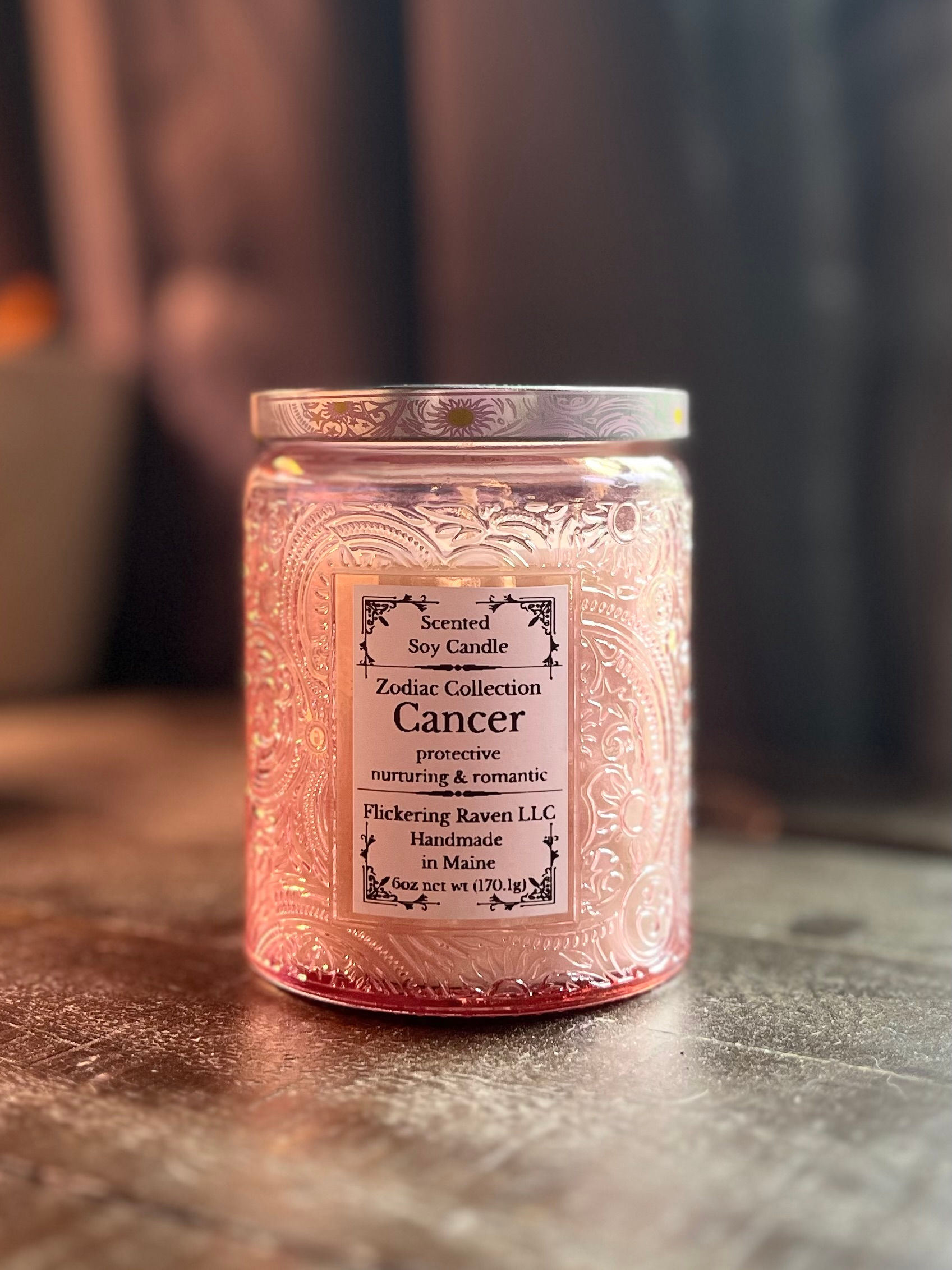 Cancer Sign Zodiac Collection Soy Candle