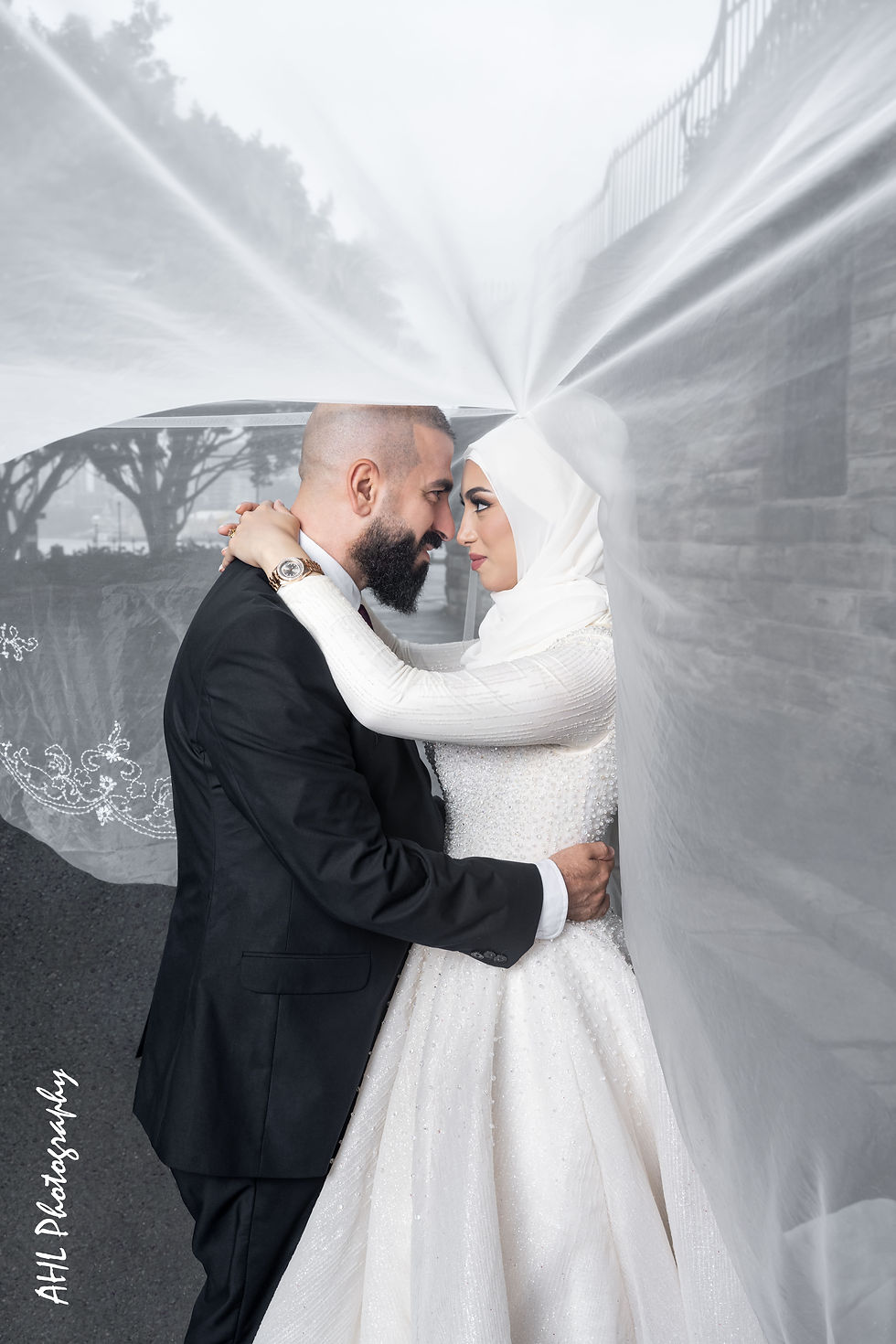 Bridal Veil Flash Photography
