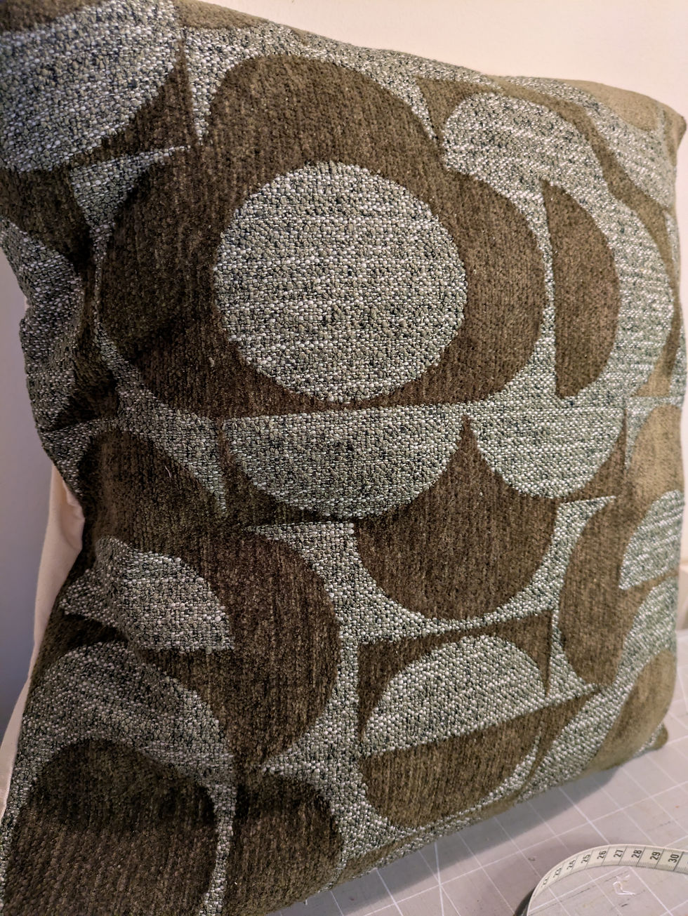 Thumbnail: Orla Kiely Prism Moss Handmade Cushion Cover