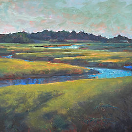 scarborough, maine, painting, landscape, modern art, landscape art, jessica meyer, fine art, for sale, art agent maine, heart works art show, gallery 