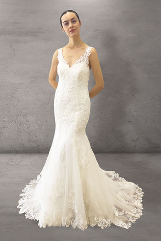The Chelsea Wedding Dress by Darryl Jagga Bridal, a New York wedding gown designer.