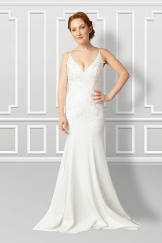 The Danielle Wedding Gown by Darryl Jagga Bridal, a New York wedding gown designer.
