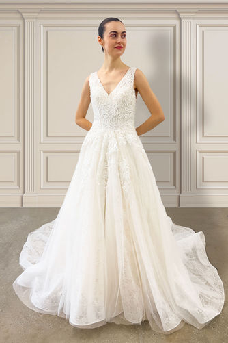 The Karen wedding gown by Darryl Jagga Bridal, a New York wedding dress designer. 
