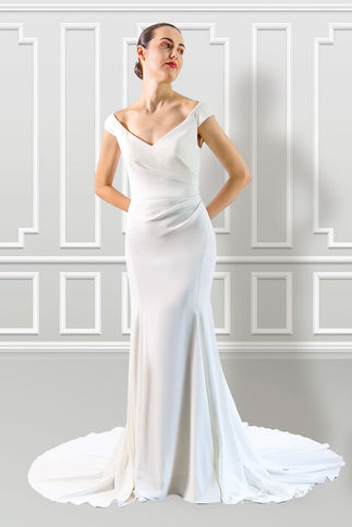 The Sandra Wedding Gown by Darryl Jagga Bridal, a New York wedding gown designer.