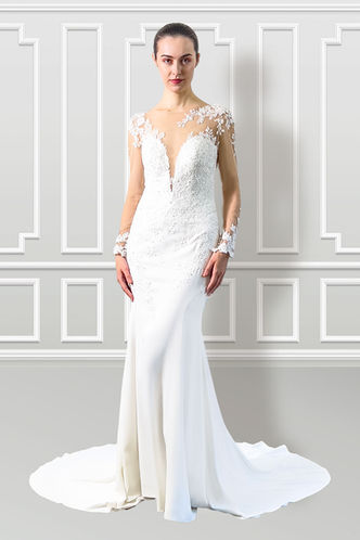 The Elizabeth Wedding Gown by Darryl Jagga Bridal, a New York wedding gown designer.