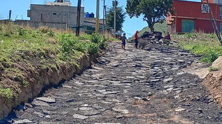 Vecinos del municipio de La Paz rehabilitan sus calles