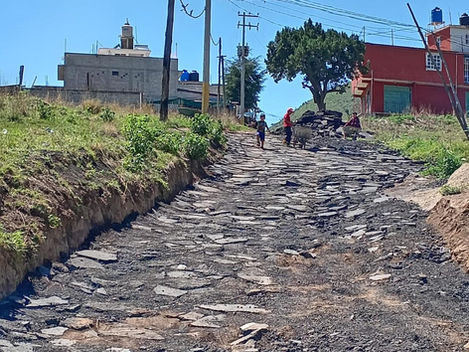 Vecinos del municipio de La Paz rehabilitan sus calles