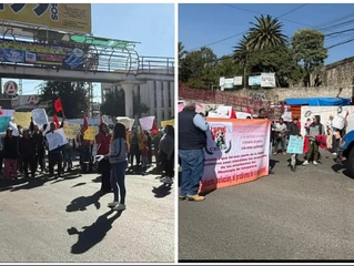 Escuelas de Ixtapaluca protestan en el centro; demandan atención del alcalde Arvizu