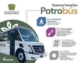 UAEMéx incorpora nuevas unidades al Potrobús para una mejor movilidad