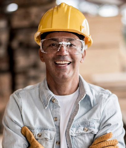 Worker with Yellow Helmet