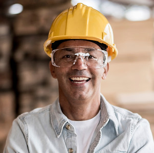 Worker with Yellow Helmet