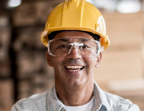 Worker with Yellow Helmet