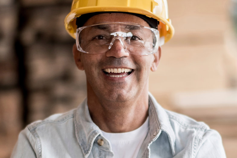 Worker with Yellow Helmet