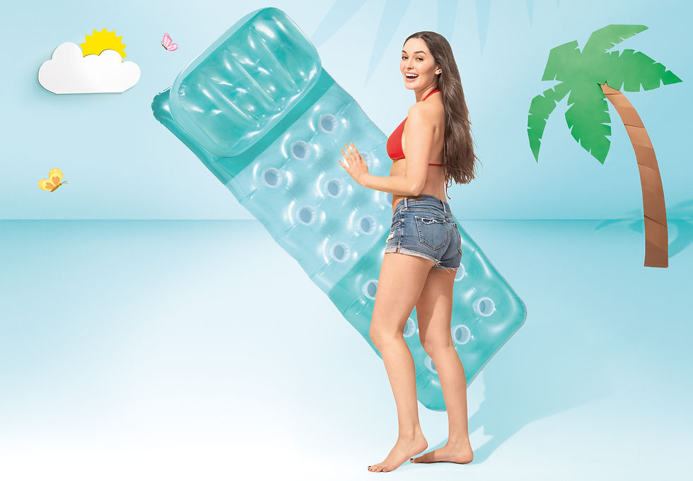 Thumbnail: INTEX 18-Pocket Fashion Inflatable Floating Mats IT 58890NP