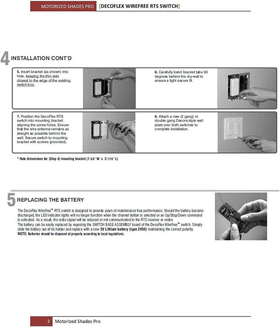 Thumbnail: Somfy 5 Channel Rts Wireless Wall Switch