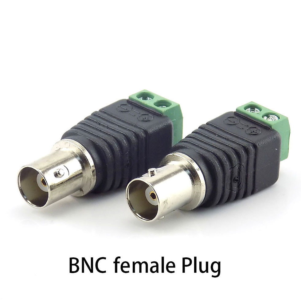 Thumbnail: Hkbtm 2/5/10Pcs 12V Dc Bnc Male Female Connector Coax Cat5 To Bnc Female