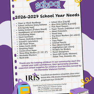 2026-2027 SCHOOL YEAR NEEDS