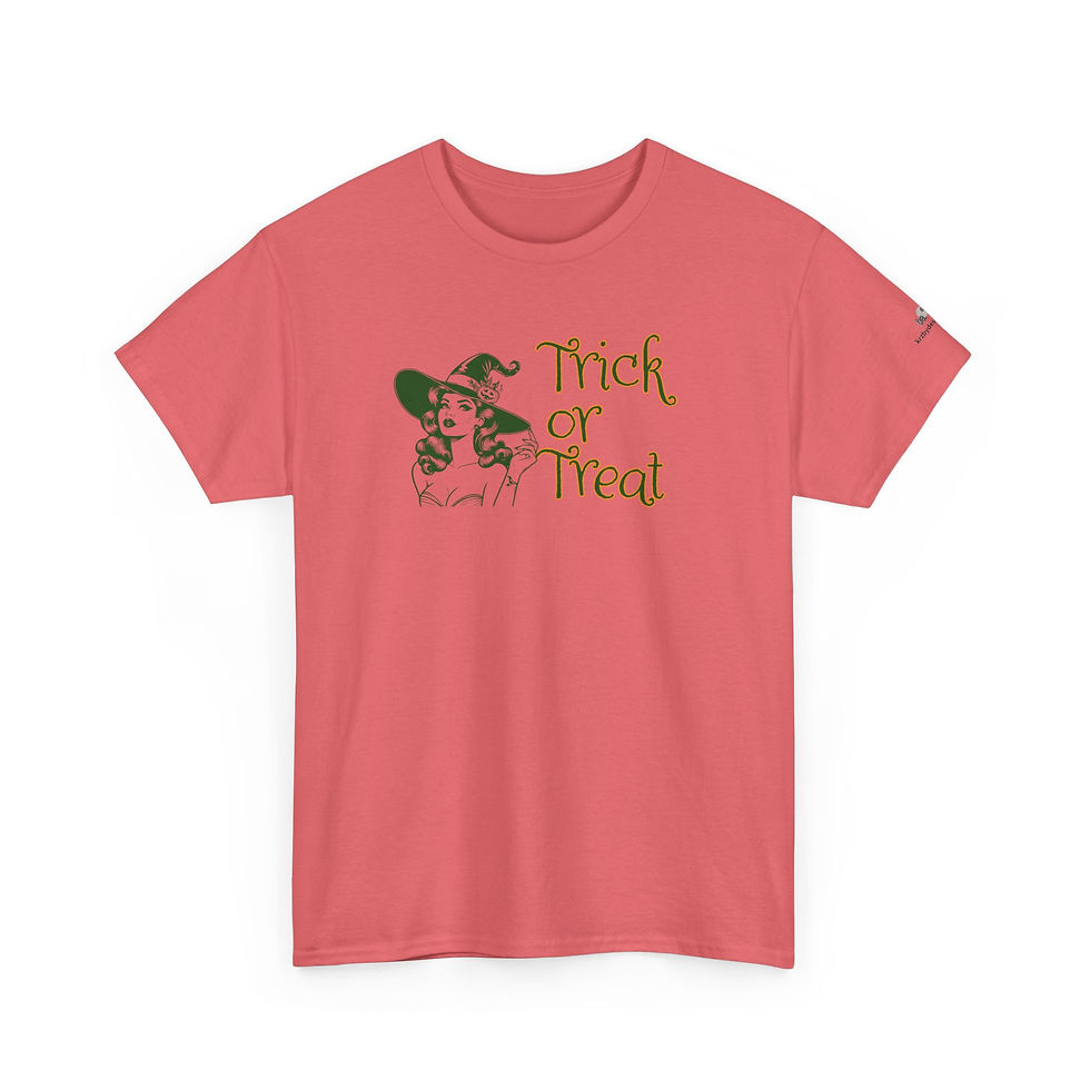 Thumbnail: Trick or Treat Tee - Gildan Unisex Cotton T-Shirt, Halloween 