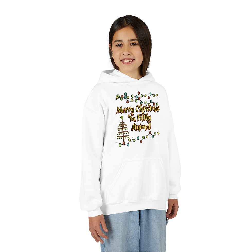 Thumbnail: Ya Filthy Animal, Unisex YOUTH Hoodie - Gildan Cotton Hooded Sweatshirt