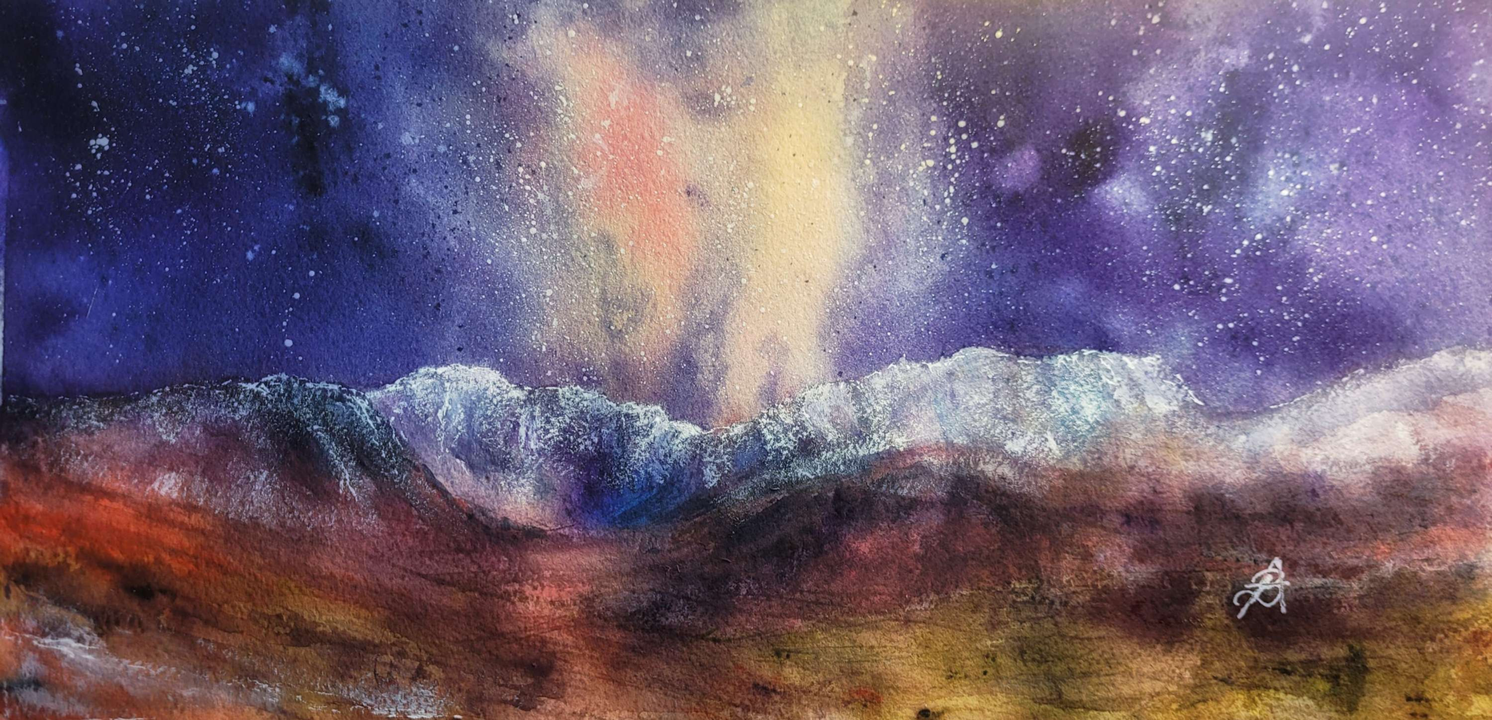 "Milky Way over Poisoned Glen" A4-A3 Limited edition