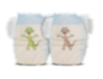 UV exposure alert on diapers using irreversible inks