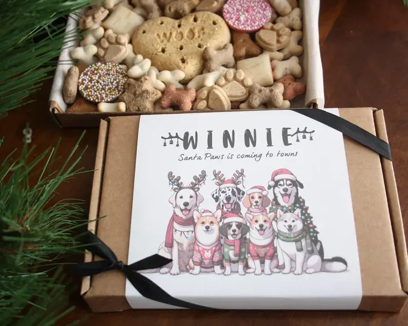 Thumbnail: Personalised Xmas Dog Treat Boxes