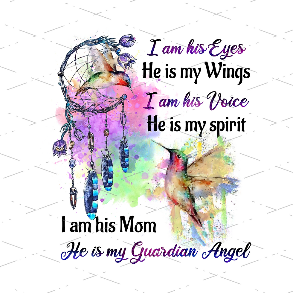 Son My Guardian Angel Sublimation Shirts