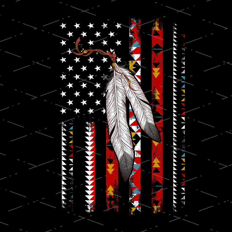 Native American Flag sublimation design