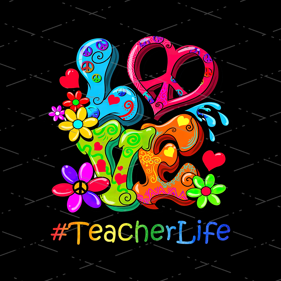 Love Teacher Life Sublimation Shirts