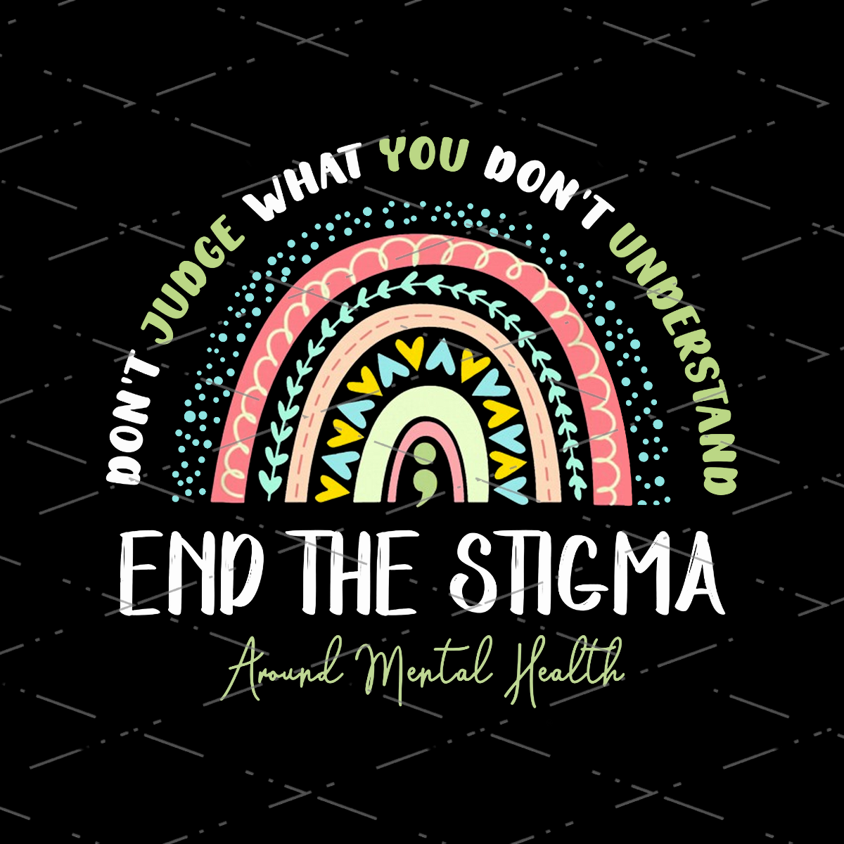 Mental Health Matters sublimation designs