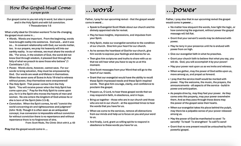 Thumbnail: How the Gospel Must Come - Printed Trifold